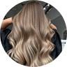 Coloring long hair